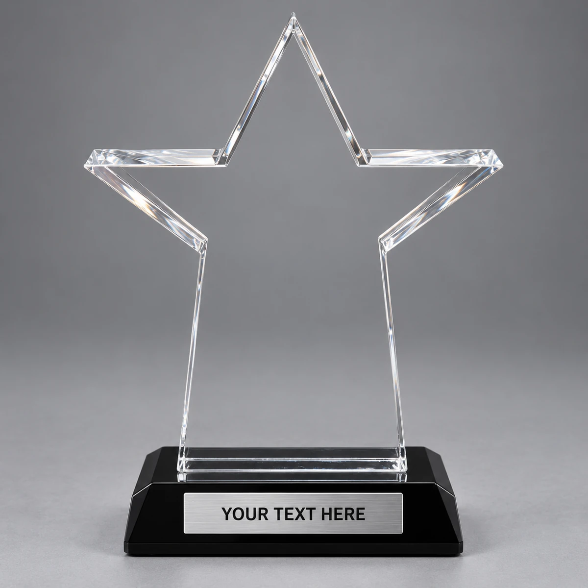 Clear Acrylic Star Trophy